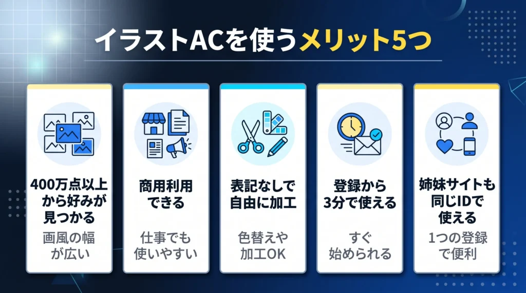 イラストACを使うメリット5つ